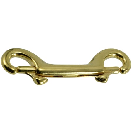Midwest Fastener 3-1/2" Brass Double Bolt Snap Hooks 10PK 52198